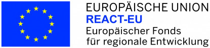 Logo: Europäische Union REACT-EU. Europäischer Fonds für regionale Entwicklung.