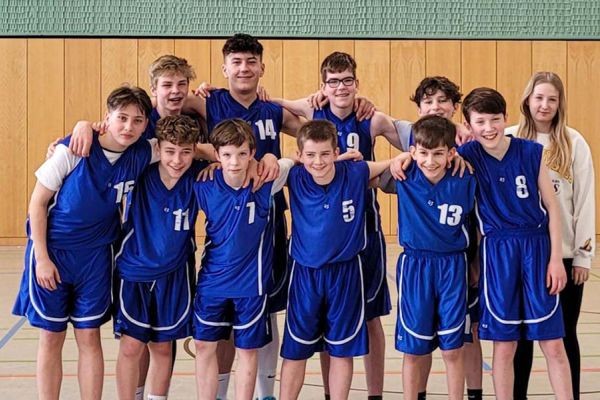 Gruppenfoto Brander Baskets U14-1 offen.